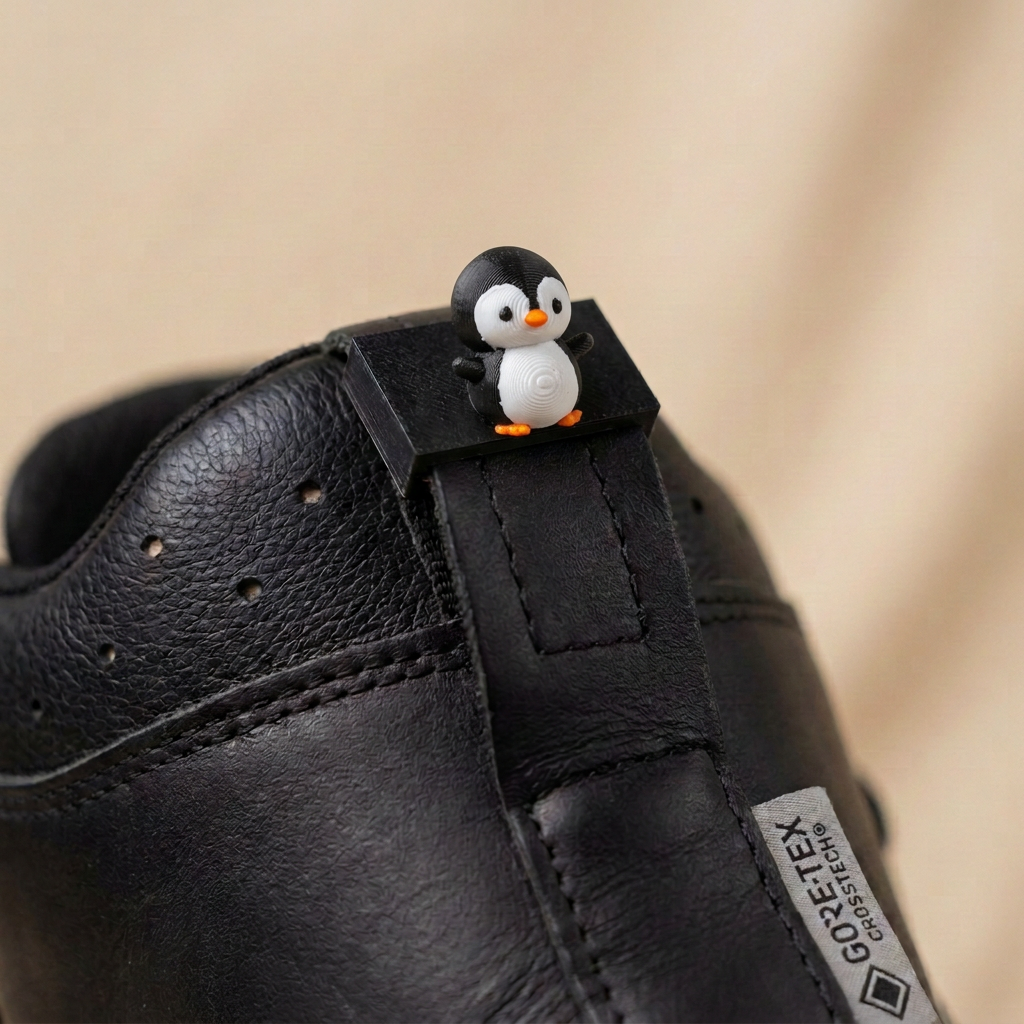 Stiefling Pinguin – Schuhclip am Einsatzstiefel
